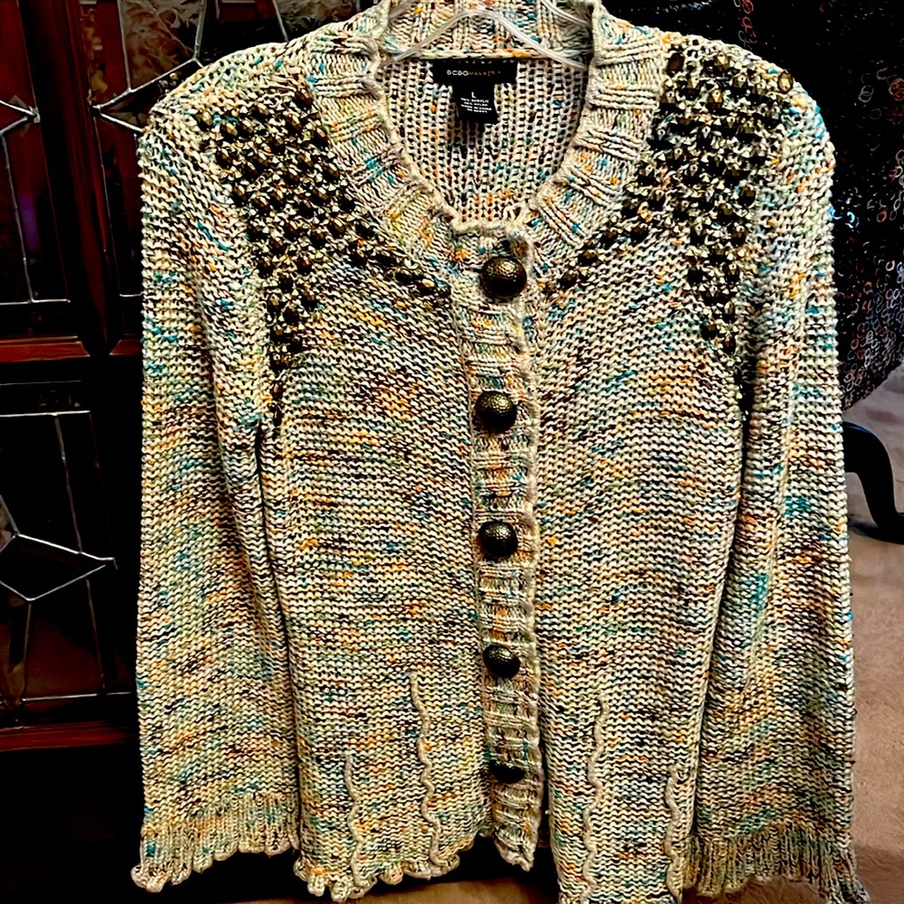 BCBG  MAXAZARIA CARDIGAN SWEATER